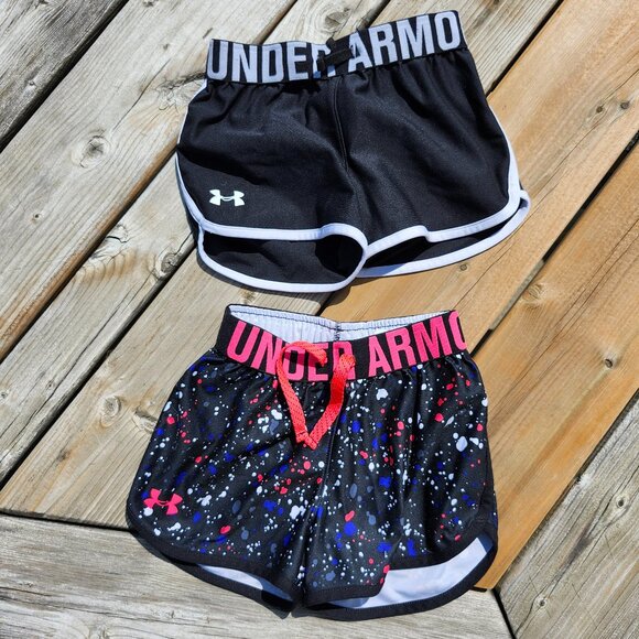 UNDER ARMOUR Girls Shorts Bundle Youth Size XS - Picture 1 of 8